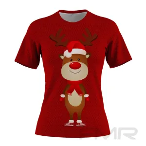 FMR Women's Deer Sweater Performance Short Sleeve Shirt