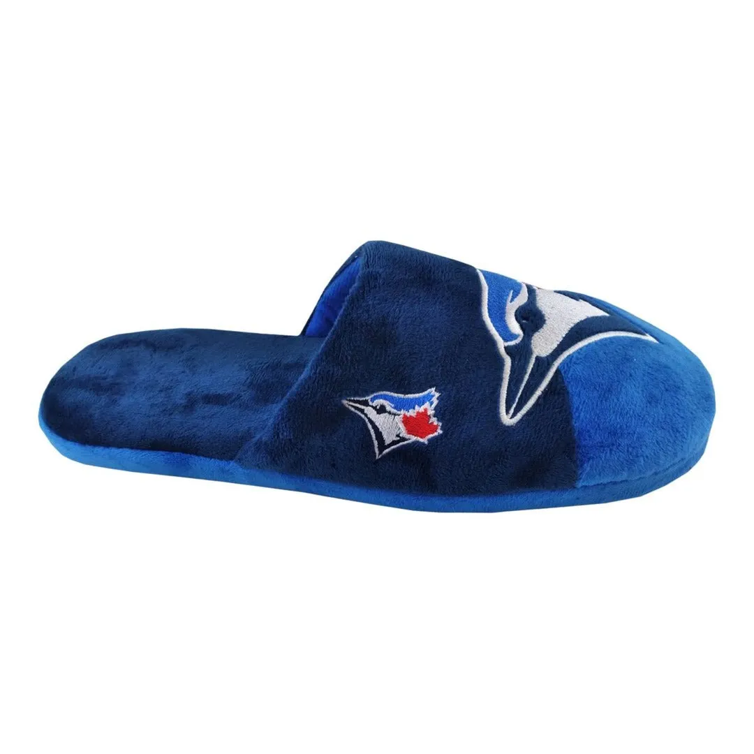 FOCO Men's MLB Toronto Blue Jays Big Logo Slippers