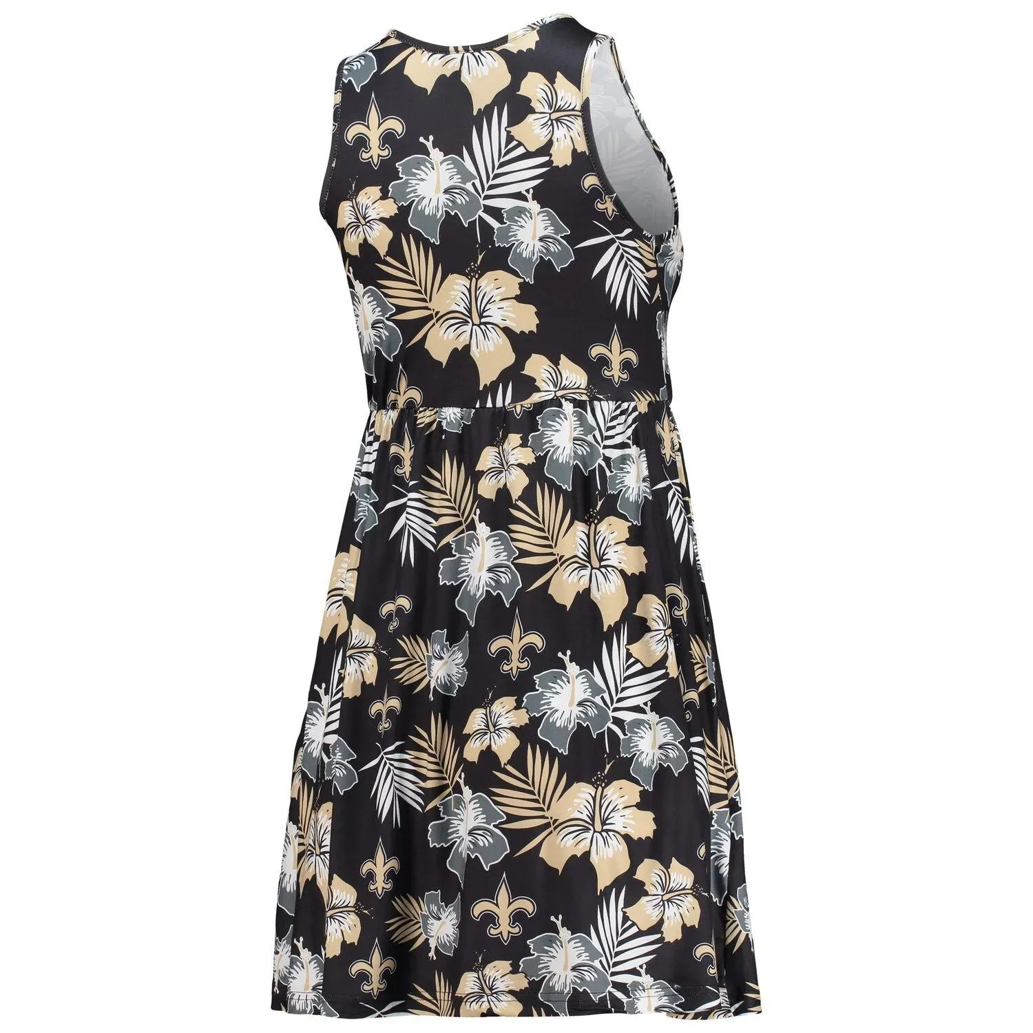 FOCO New Orleans Saints Women's Black Floral Sundress