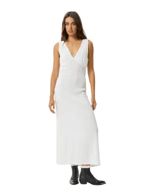 Focus Seersucker Hemp Maxi Dress