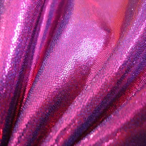 Fog Metallic Finish Spandex - Berry