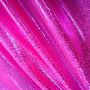 Fog Metallic Finish Spandex- Fluro Pink