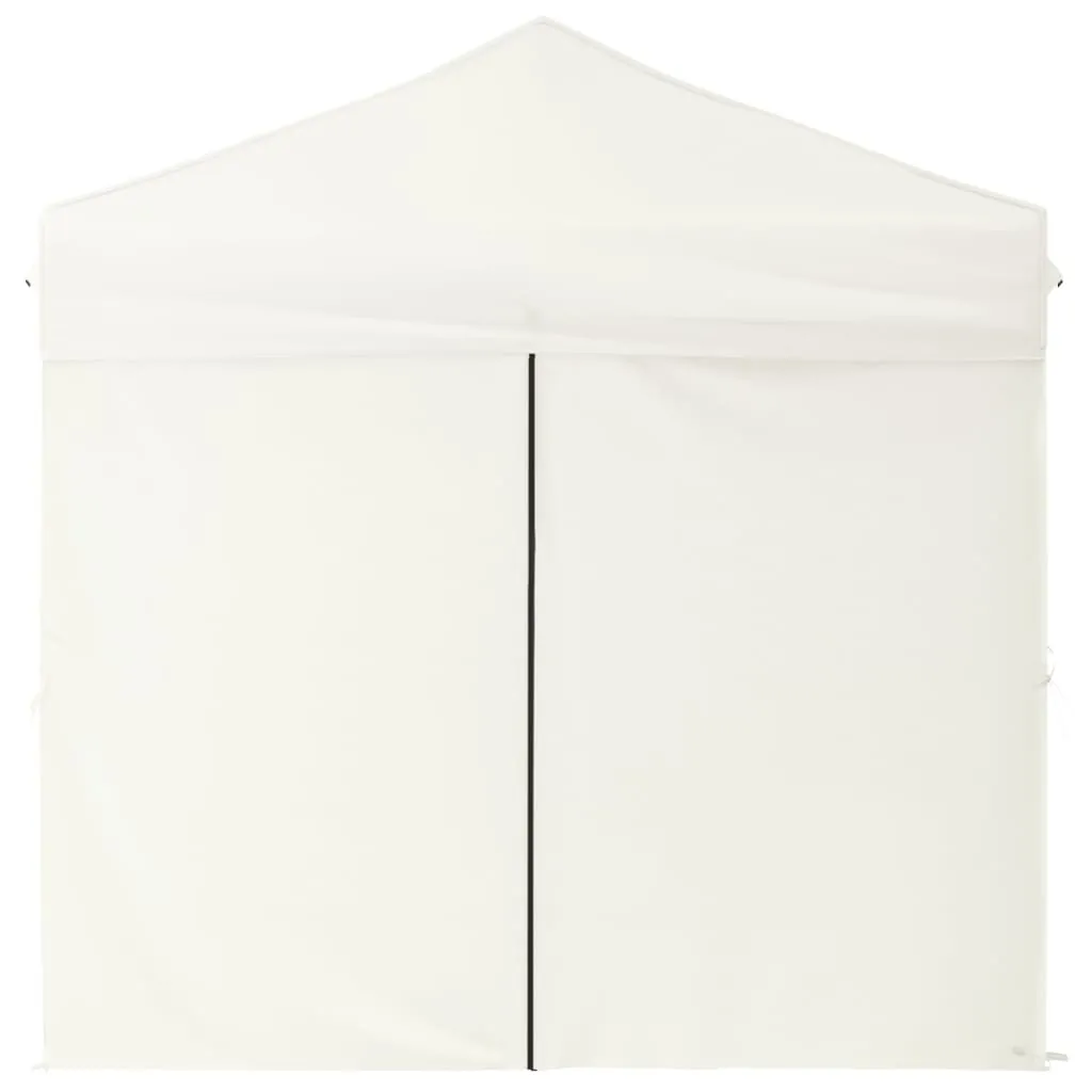 Folding Party Tent with Sidewalls Cream 2x2 m