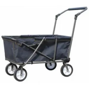 Folding Work Wagon, Steel & Polyester