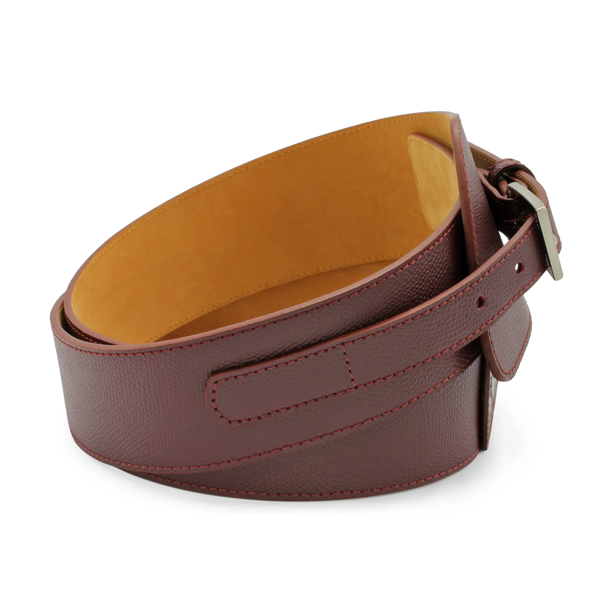 Fonda Assymetric Burgundy Wide Dauphin Belt