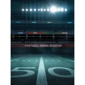 Foootball Arena Printed Backdrop