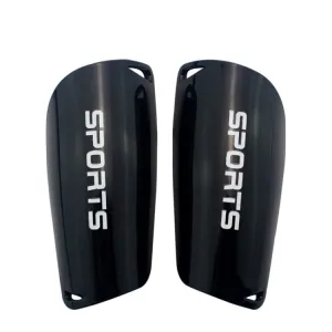 Football Shin Pads Reinforced Shin Pads Sports Calf Pads(Black M)