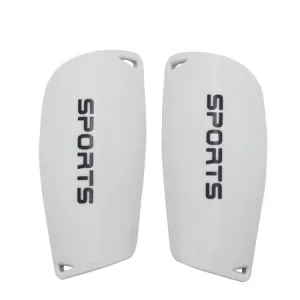 Football Shin Pads Reinforced Shin Pads Sports Calf Pads(White L)