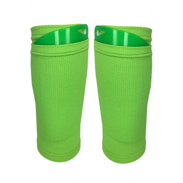 Football Shin Pads   Socks Sports Protective Equipment, Color: Green (S)