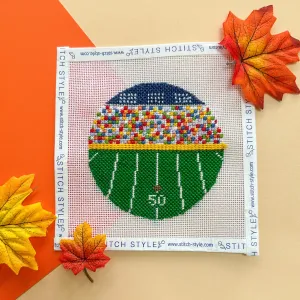 Football Stadium Needlepoint Canvas