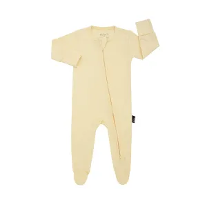 Footed Zipper Sleeper - Mellow Yellow