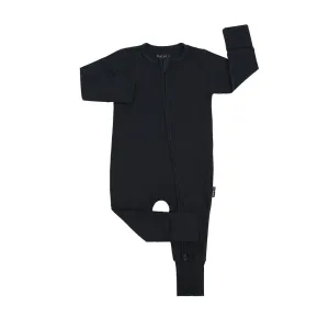 Footless Sleeper with Fold-over Cuffs - Midnight