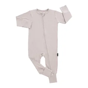 Footless Sleeper with Fold-Over Cuffs - Oat