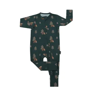 Footless Sleeper with Fold-Over Cuffs - Owls