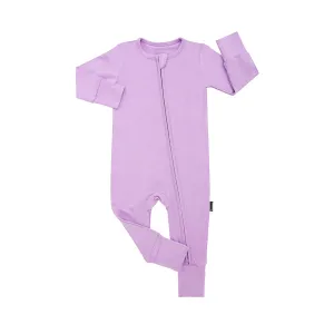 Footless Sleeper with Fold-Over Cuffs - Violet