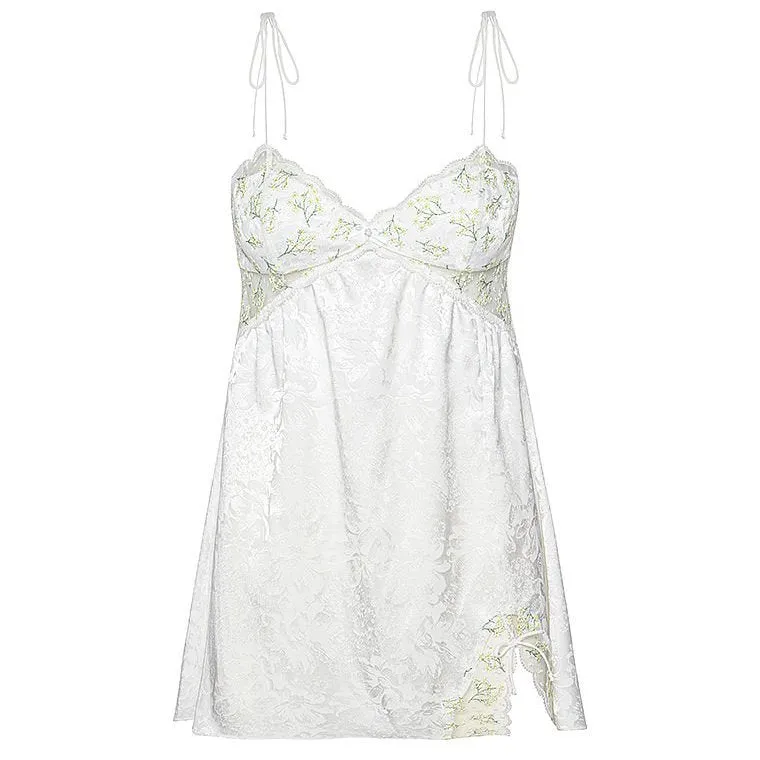 For Love & Lemons Baby's Breath Slip Dress, Ivory