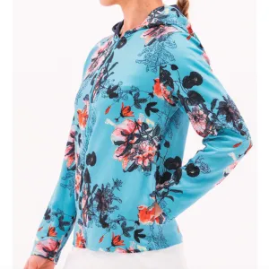 Foray Golf Divine Floral Hoodie - Blue