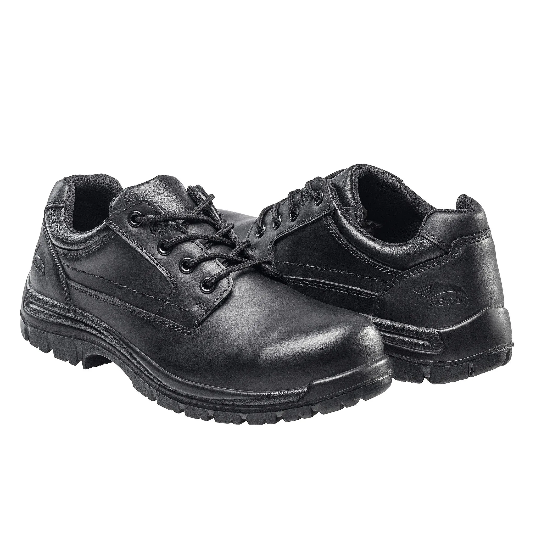 Foreman Black Composite Toe EH Oxford Work Shoe