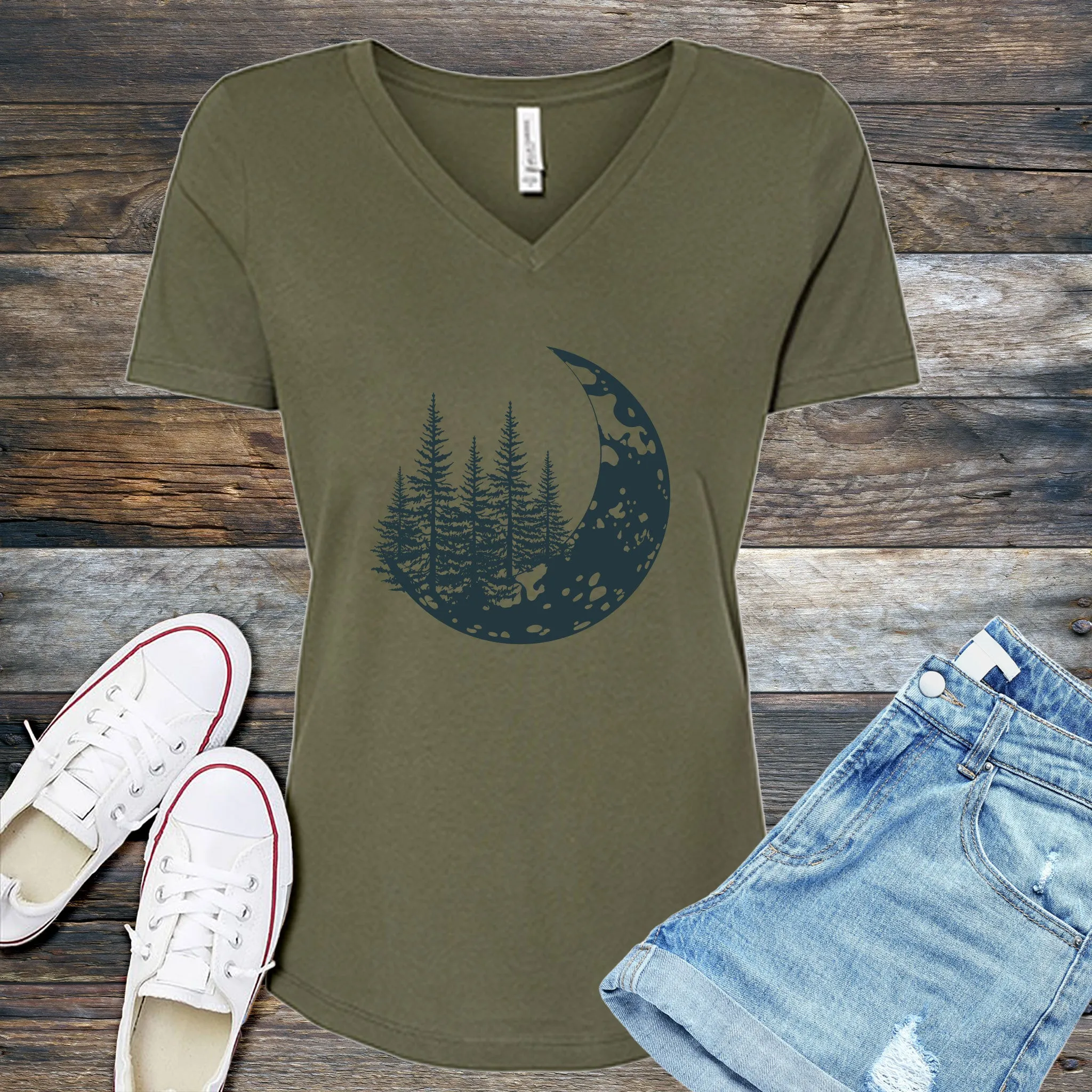 Forest Moon V-Neck