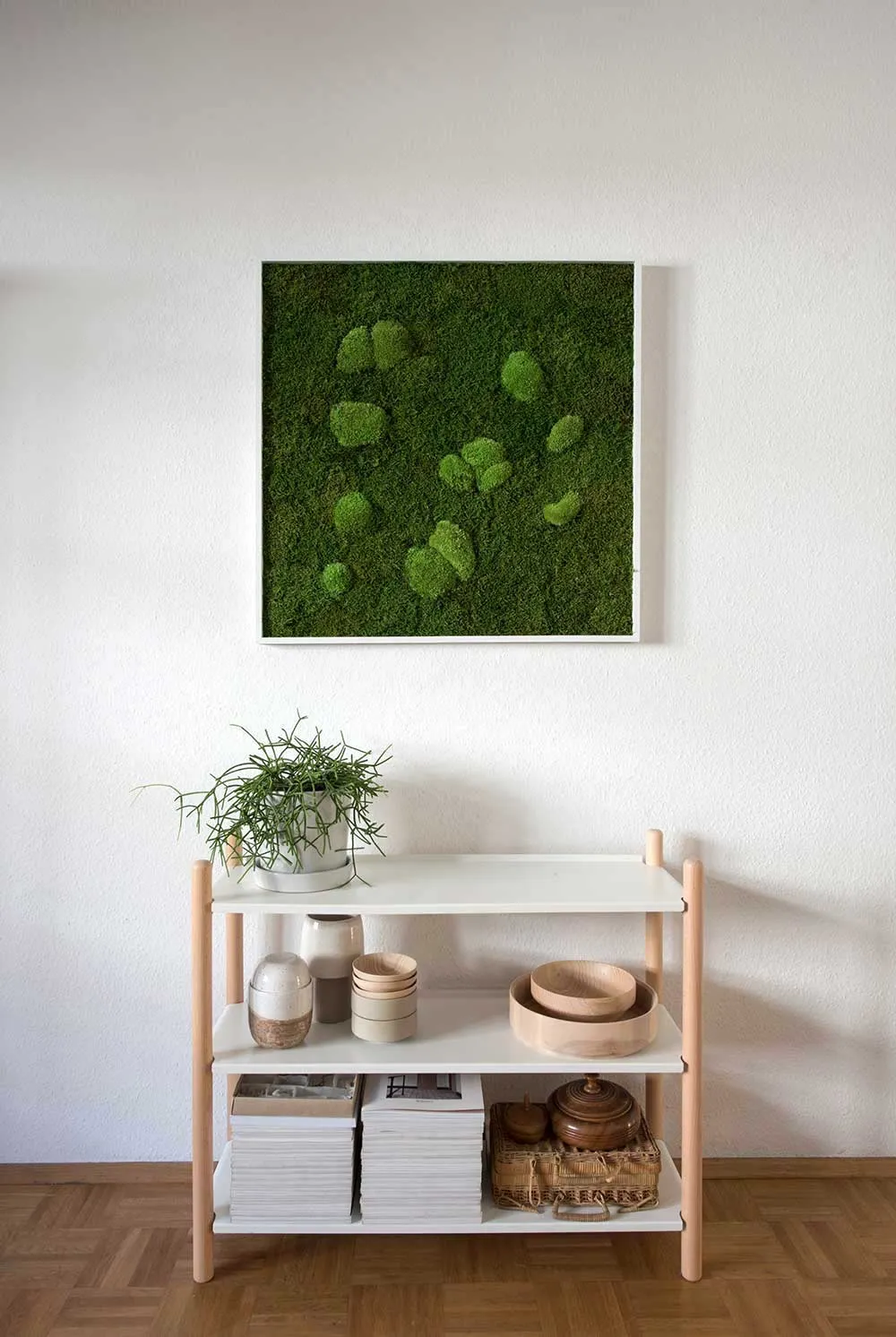 Forest Square Moss Wall Art (35cm)