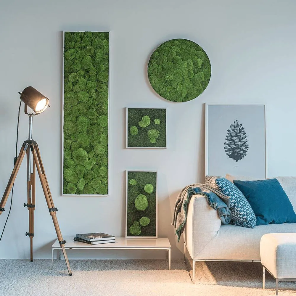 Forest Square Moss Wall Art (35cm)