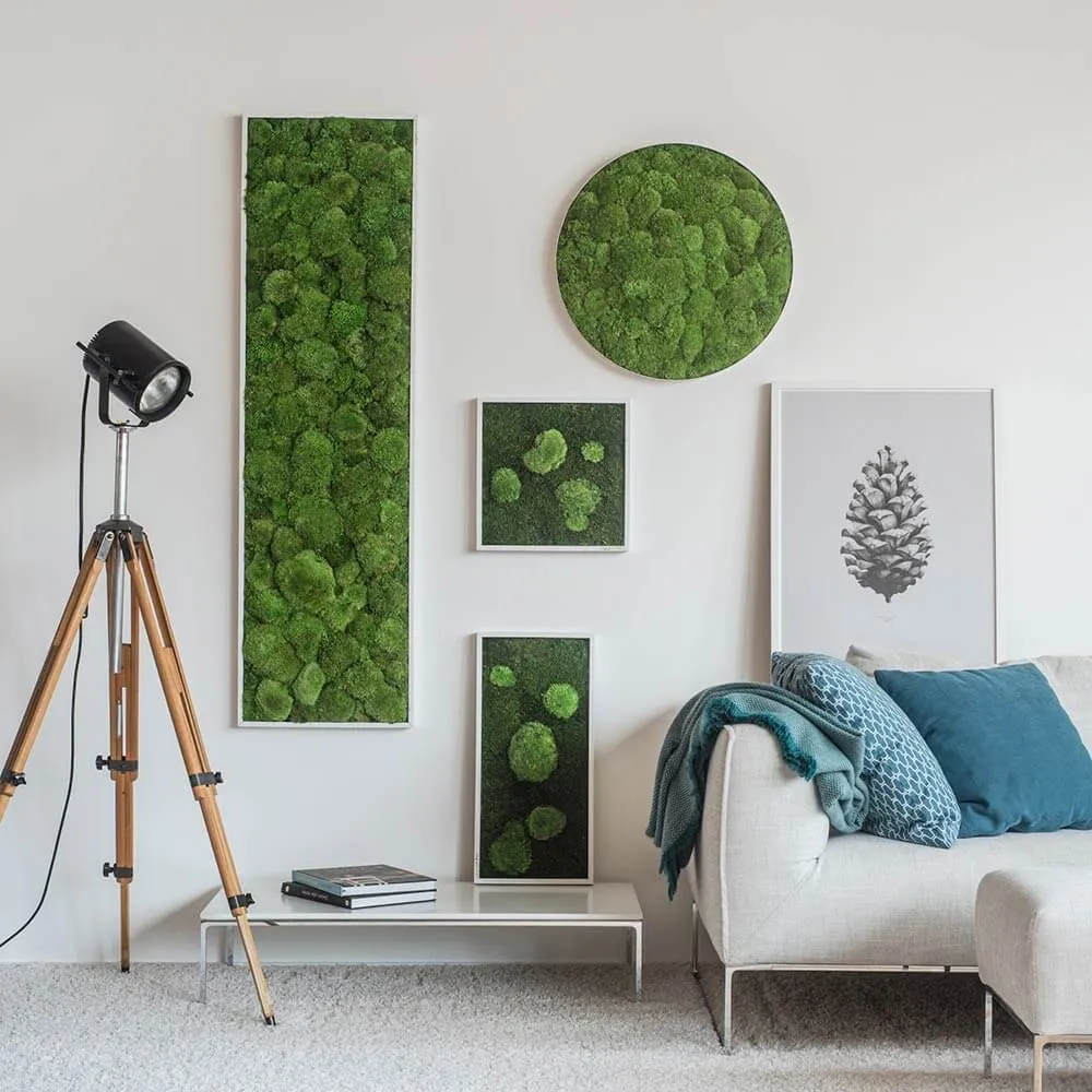 Forest Square Moss Wall Art (35cm)