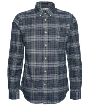 Forestfield Tailored Long Sleeved Shirt in Grey Marl by Barbour