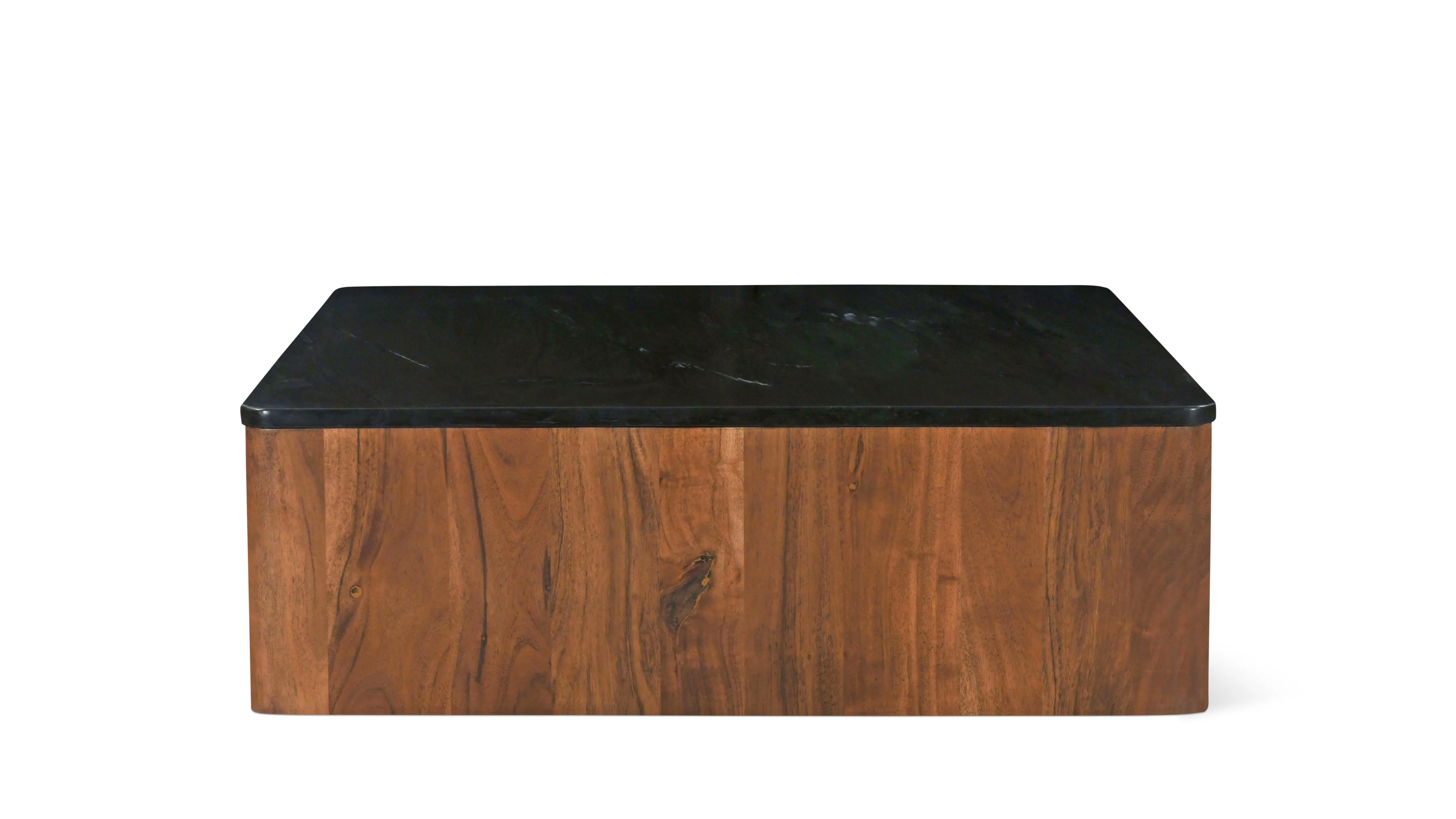 Form Marble Coffee Table, American Walnut