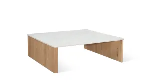 Form Marble Coffee Table, Oak