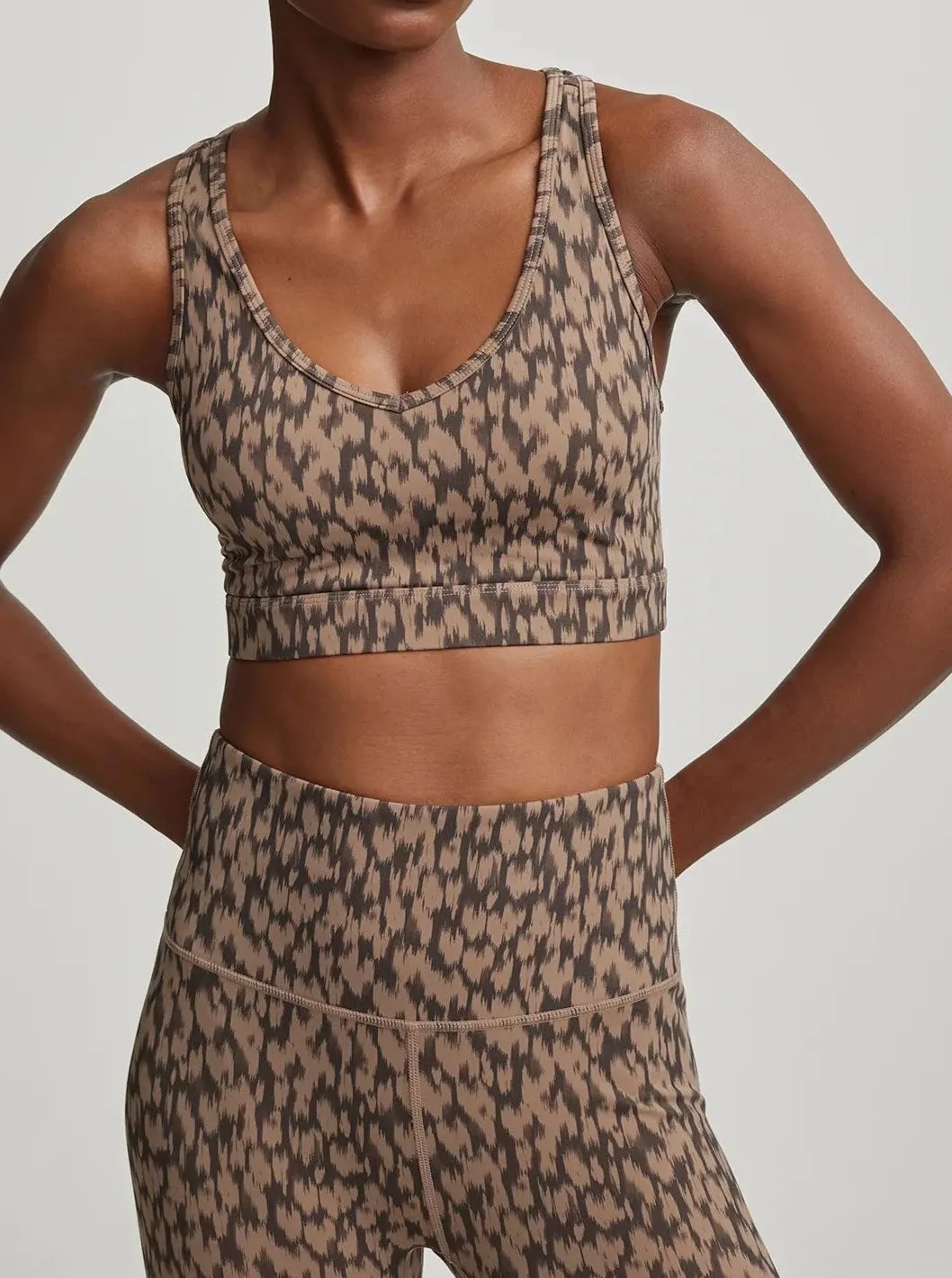 FORM PARK BRA | COCOA ETCHED ANIMAL