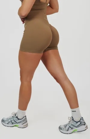 Form Seamless Scrunch Shorts - Cocoa Beige