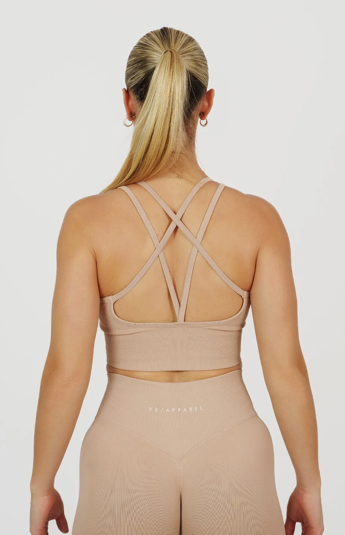 Form Seamless Strappy Sports Bra - Dusty Pink