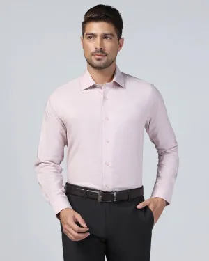 Formal Dusty Pink Textured Shirt - Luna