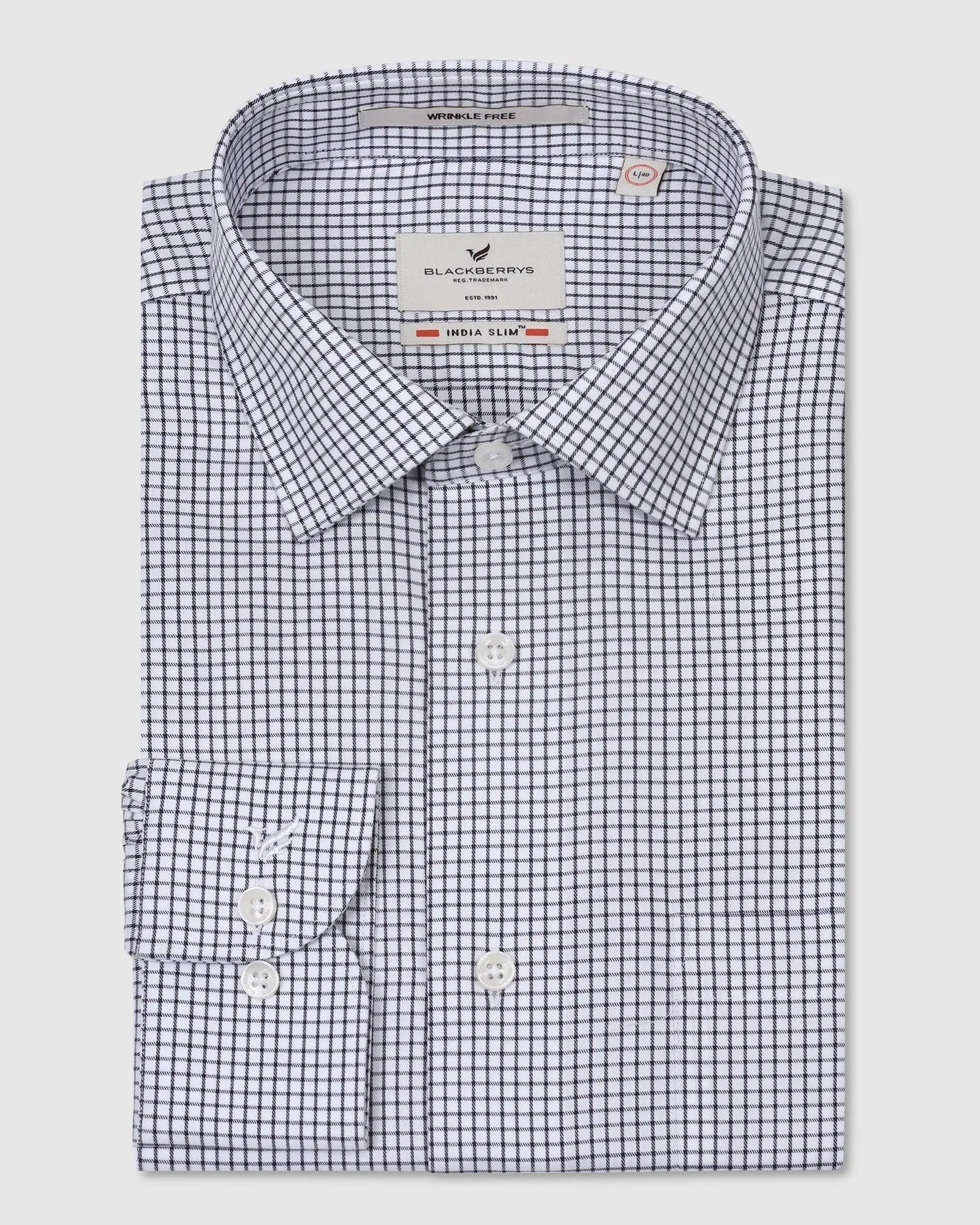 Formal Grey Check Shirt - Gin