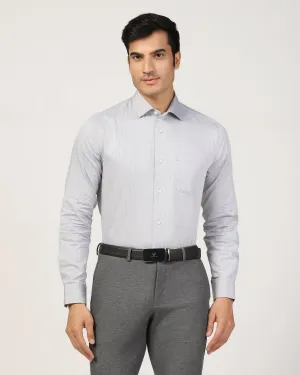 Formal Grey Stripe Shirt - Teri