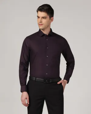 Formal Purple Solid Shirt - Retro