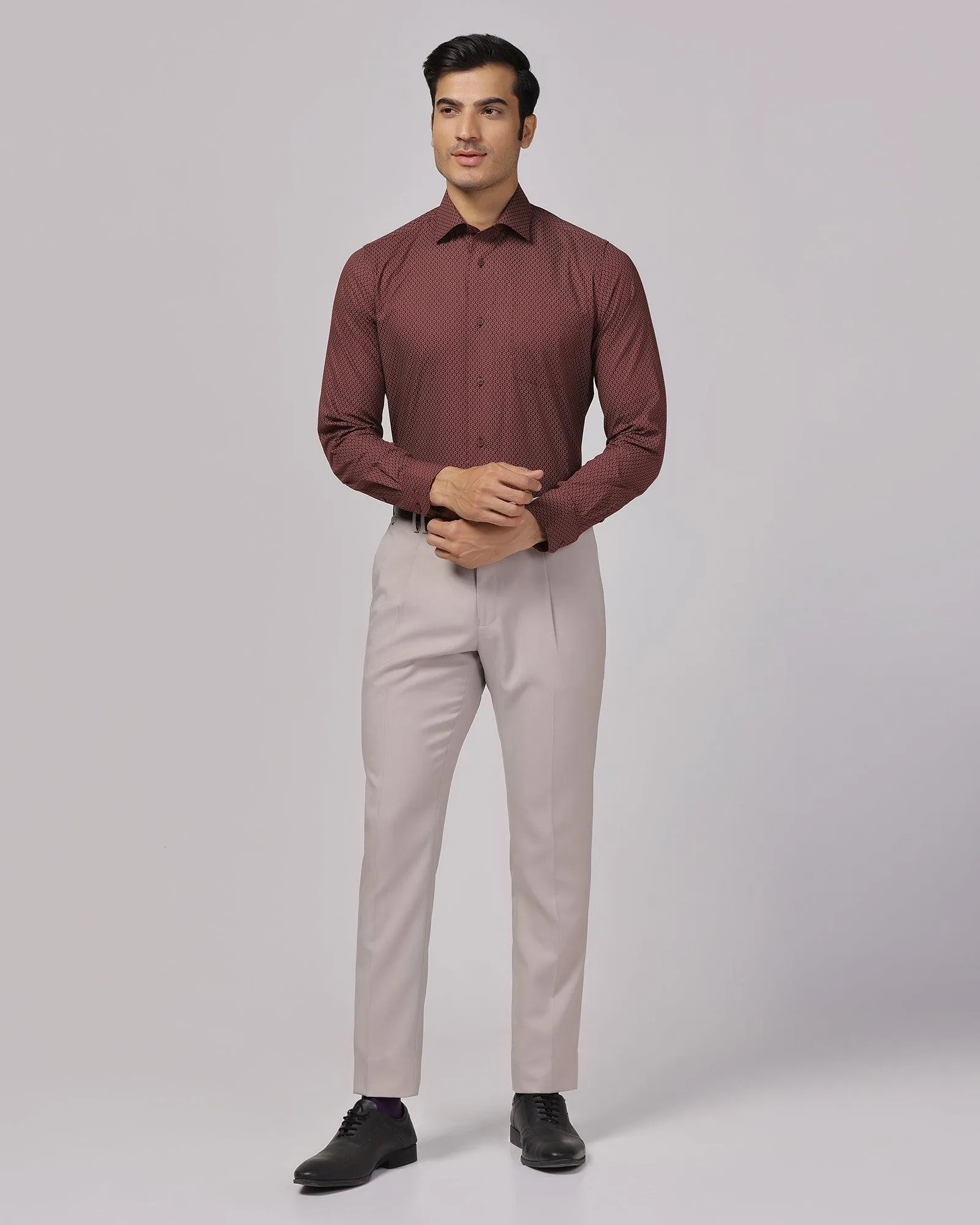 Formal Red Printed Shirt - Lavic