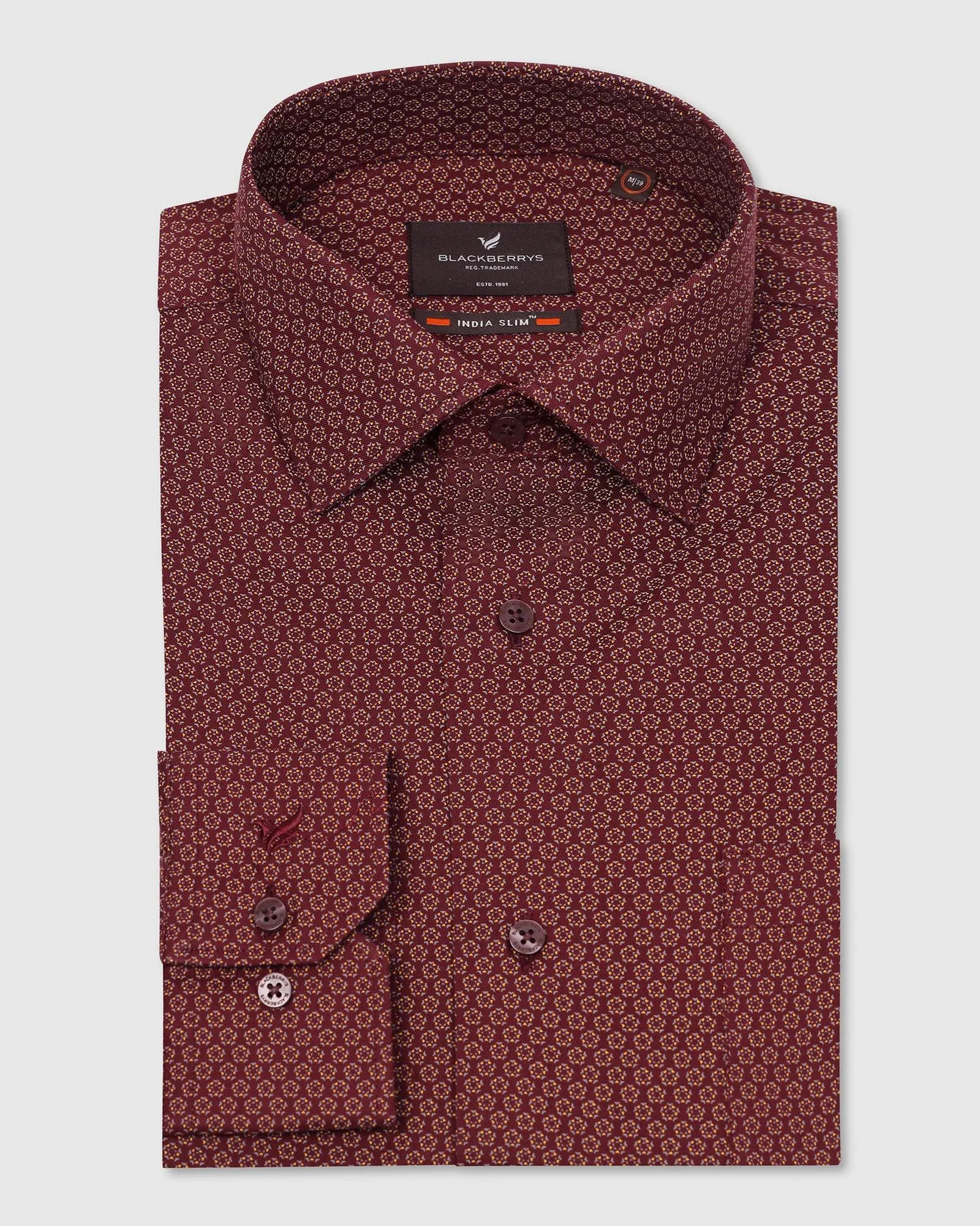 Formal Red Printed Shirt - Lavic