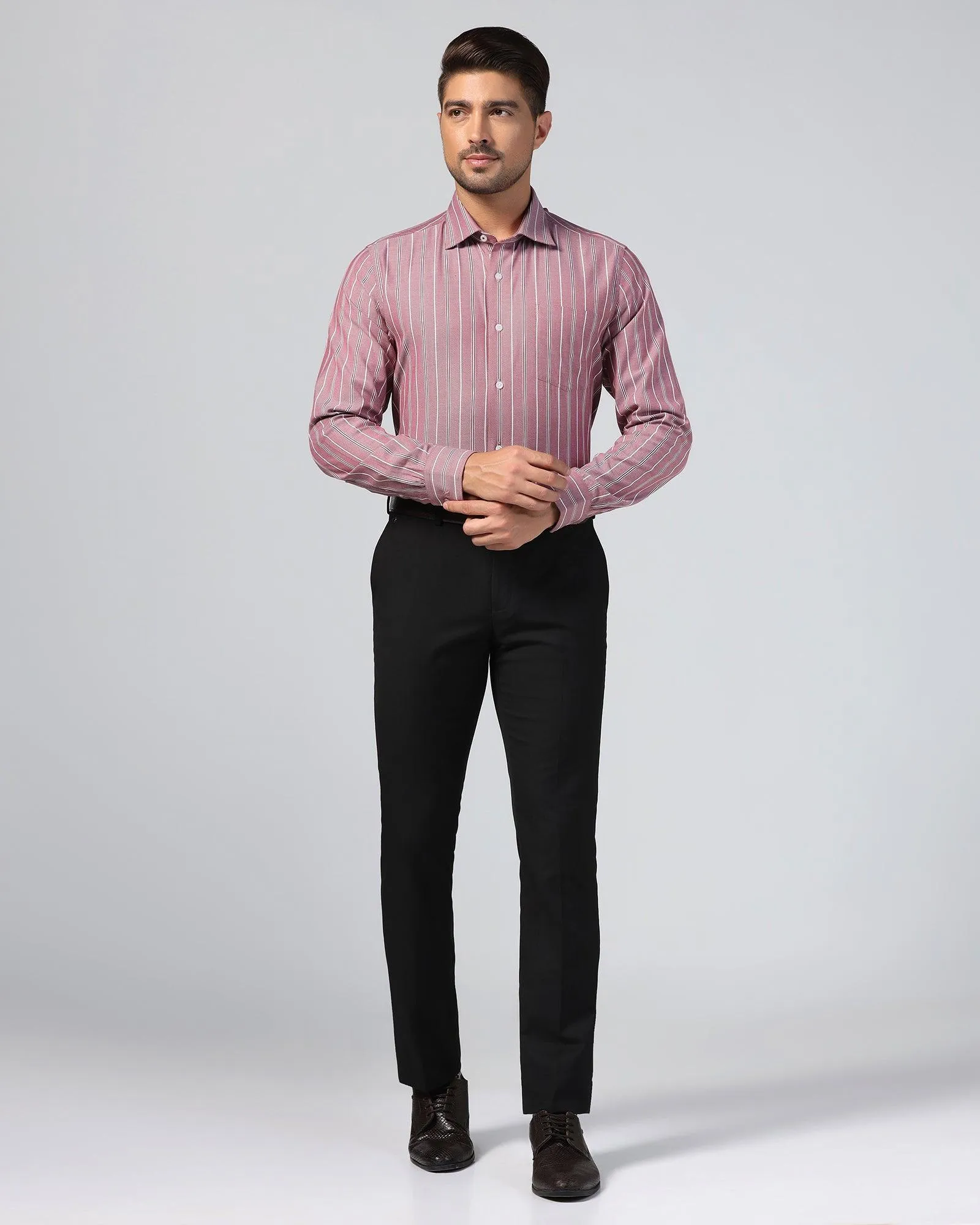 Formal Red Stripe Shirt - Miller