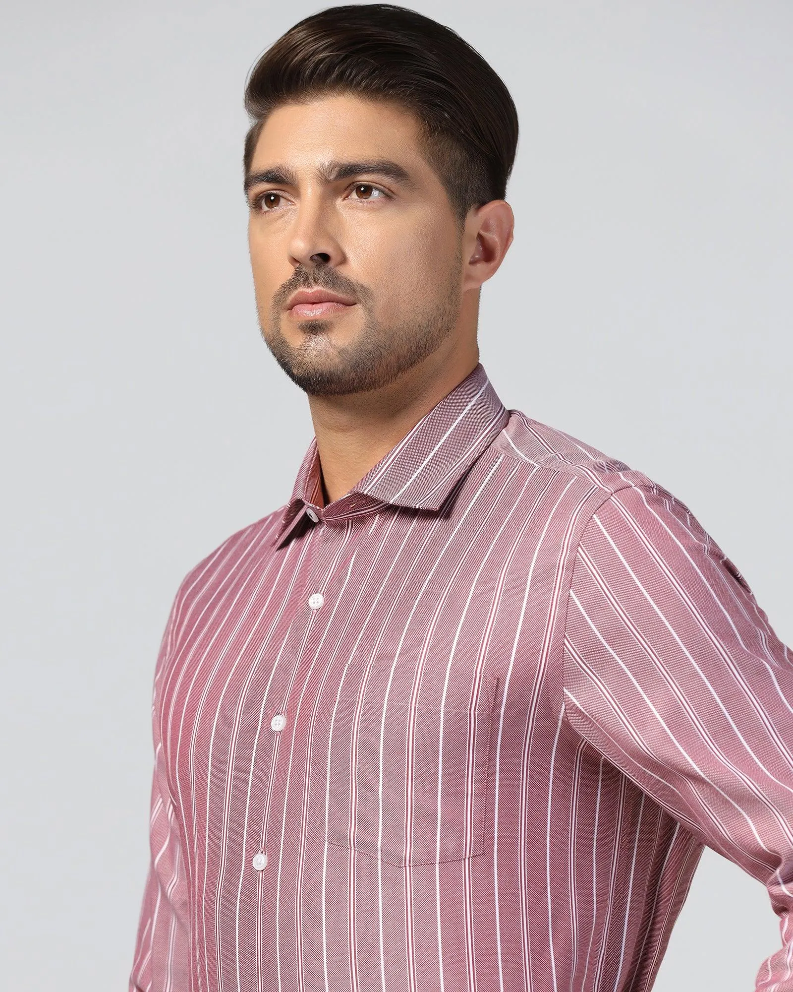 Formal Red Stripe Shirt - Miller