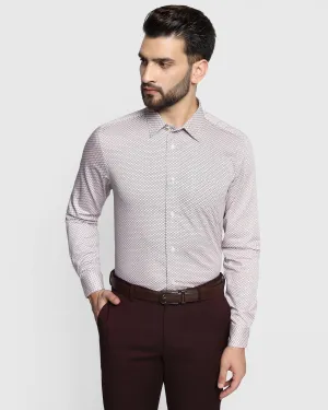 Formal White Printed Shirt - Jenis