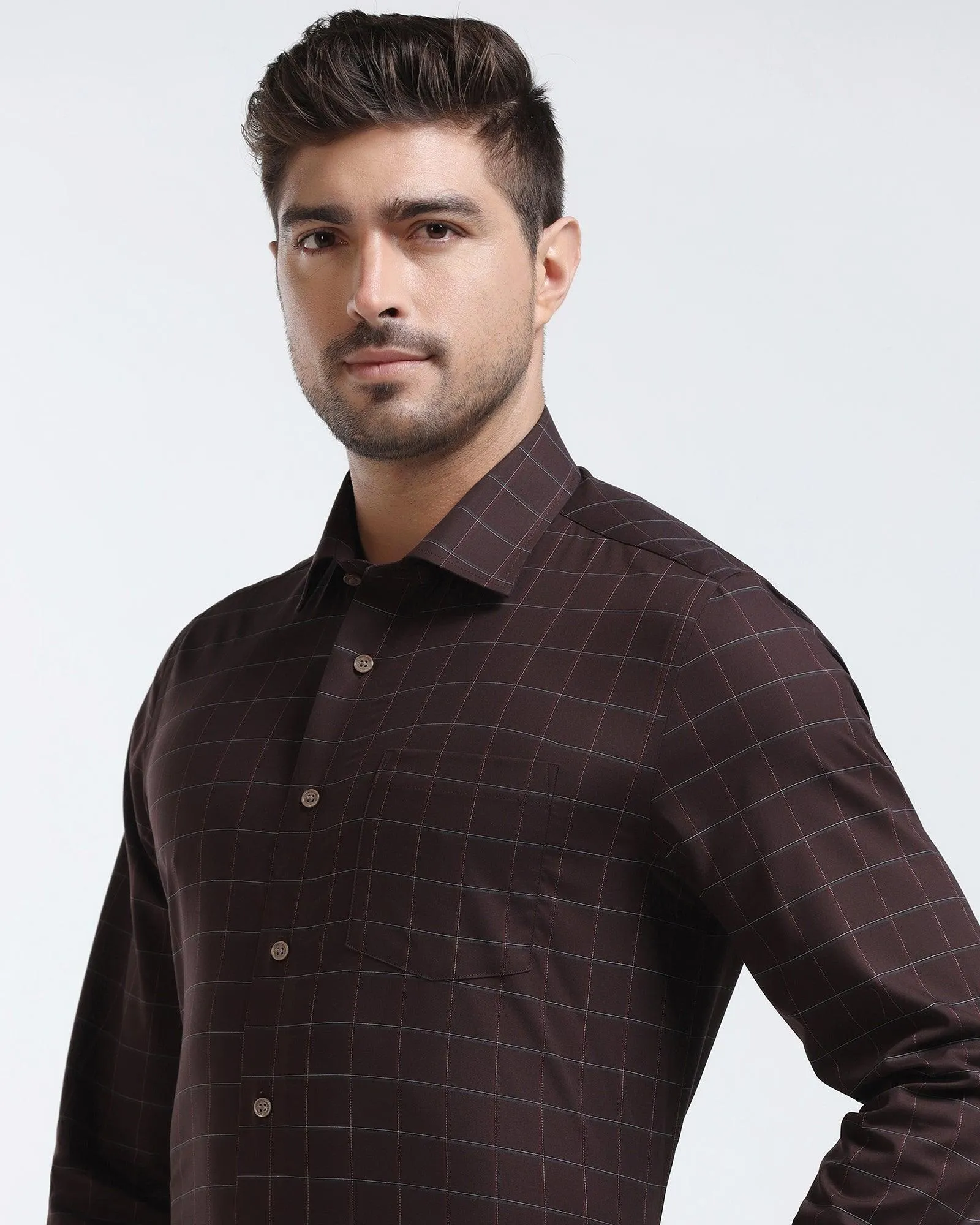 Formal Wine Check Shirt - Rawn