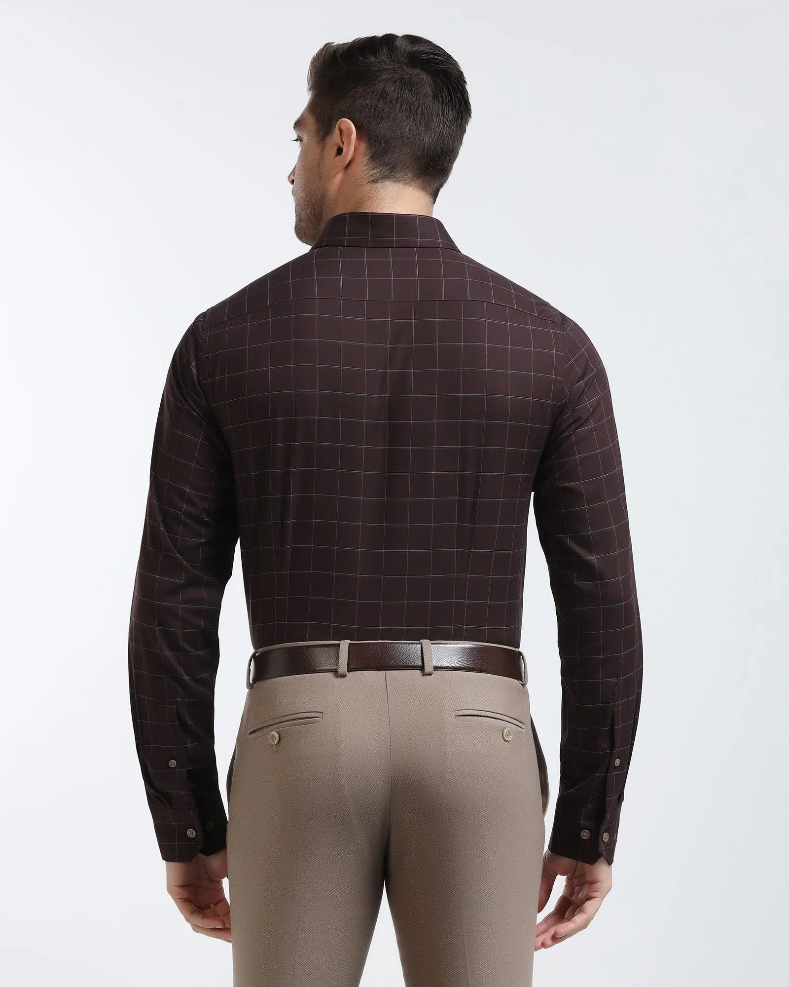 Formal Wine Check Shirt - Rawn