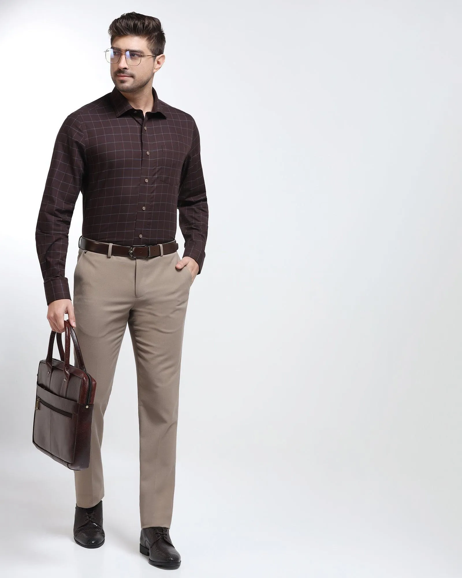 Formal Wine Check Shirt - Rawn