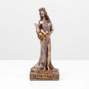 Fortuna Greek Goddess Statue (Cold Cast Bronze Sculpture)