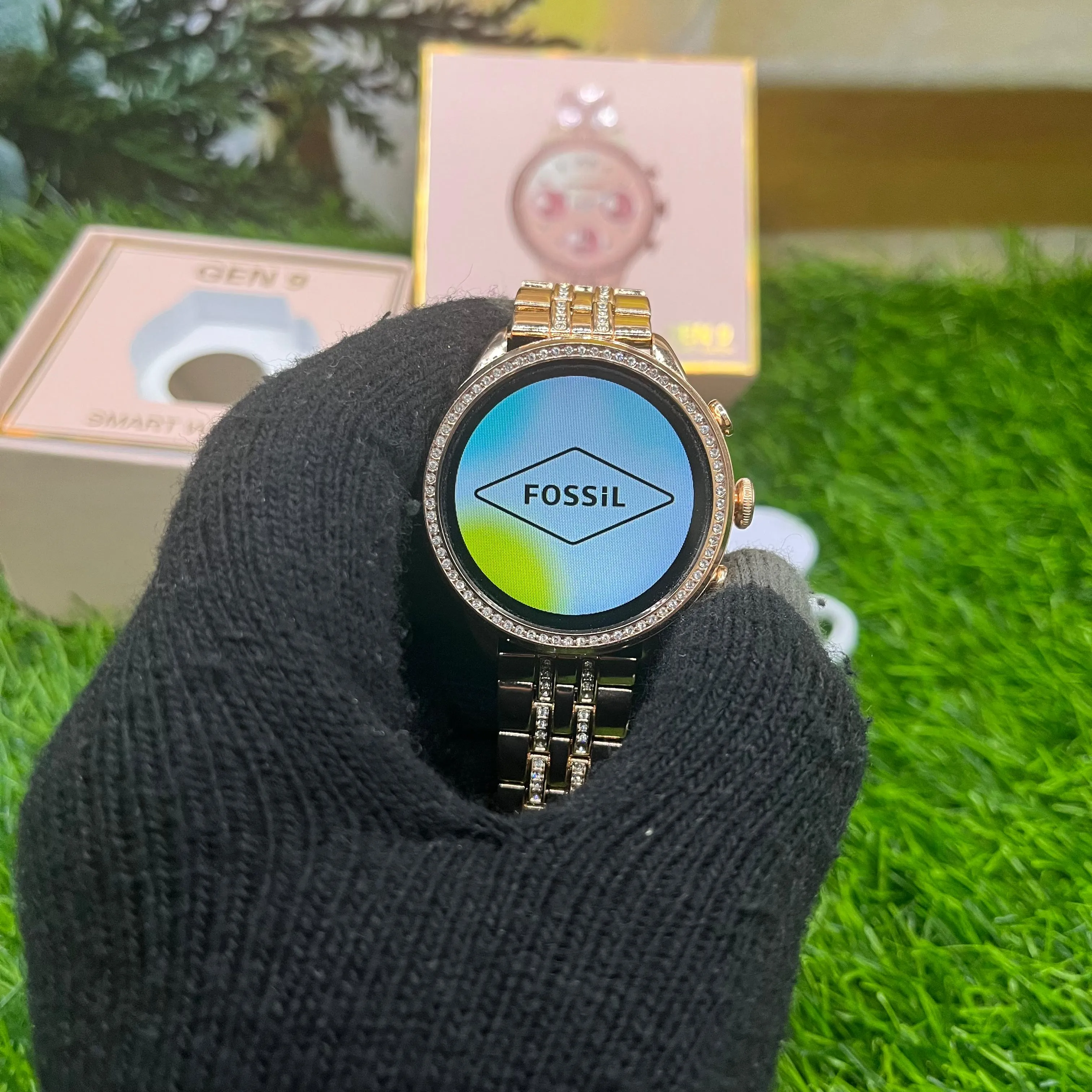 Fossil Gen 9 Smartwatch {Rose Gold Diamond Edition}