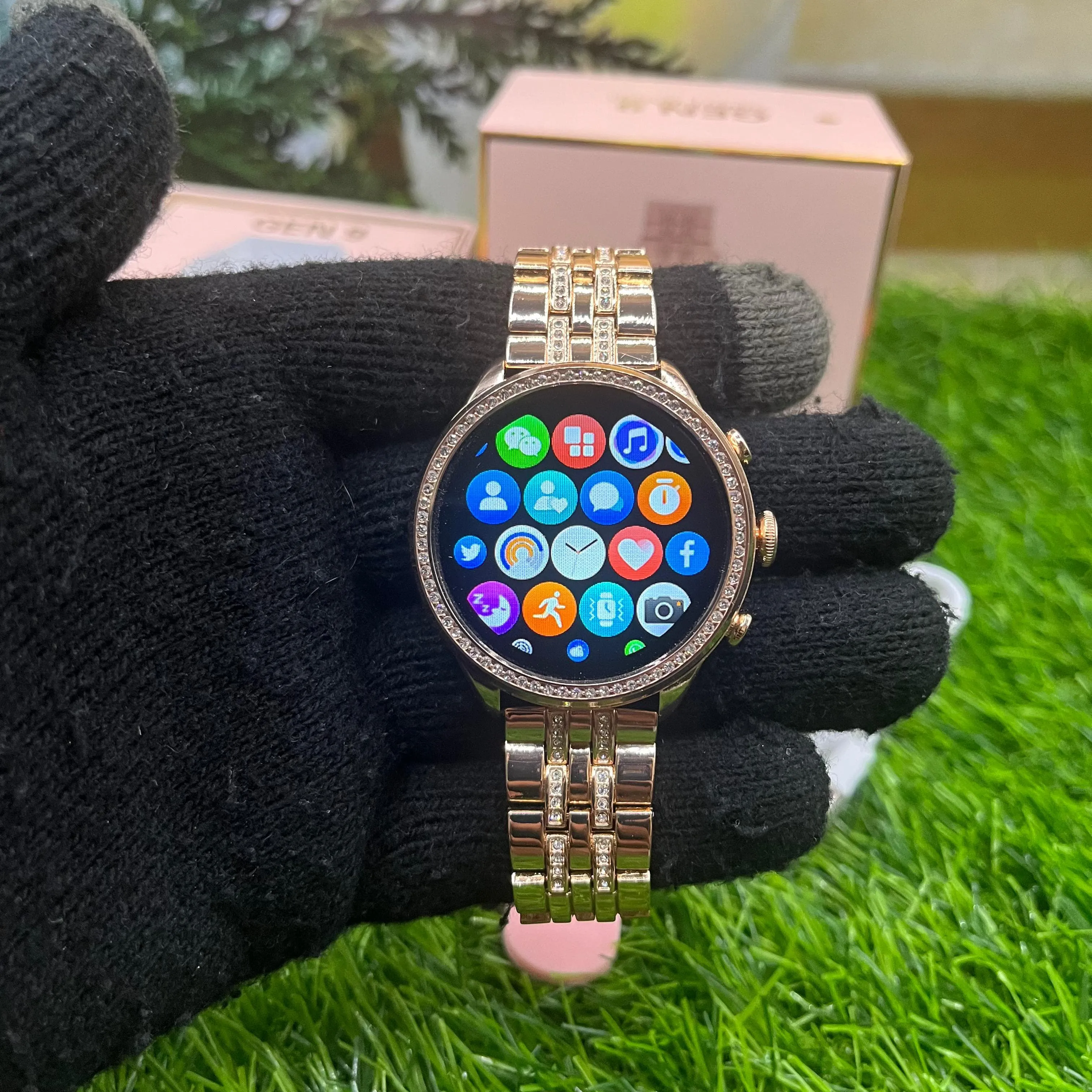 Fossil Gen 9 Smartwatch {Rose Gold Diamond Edition}