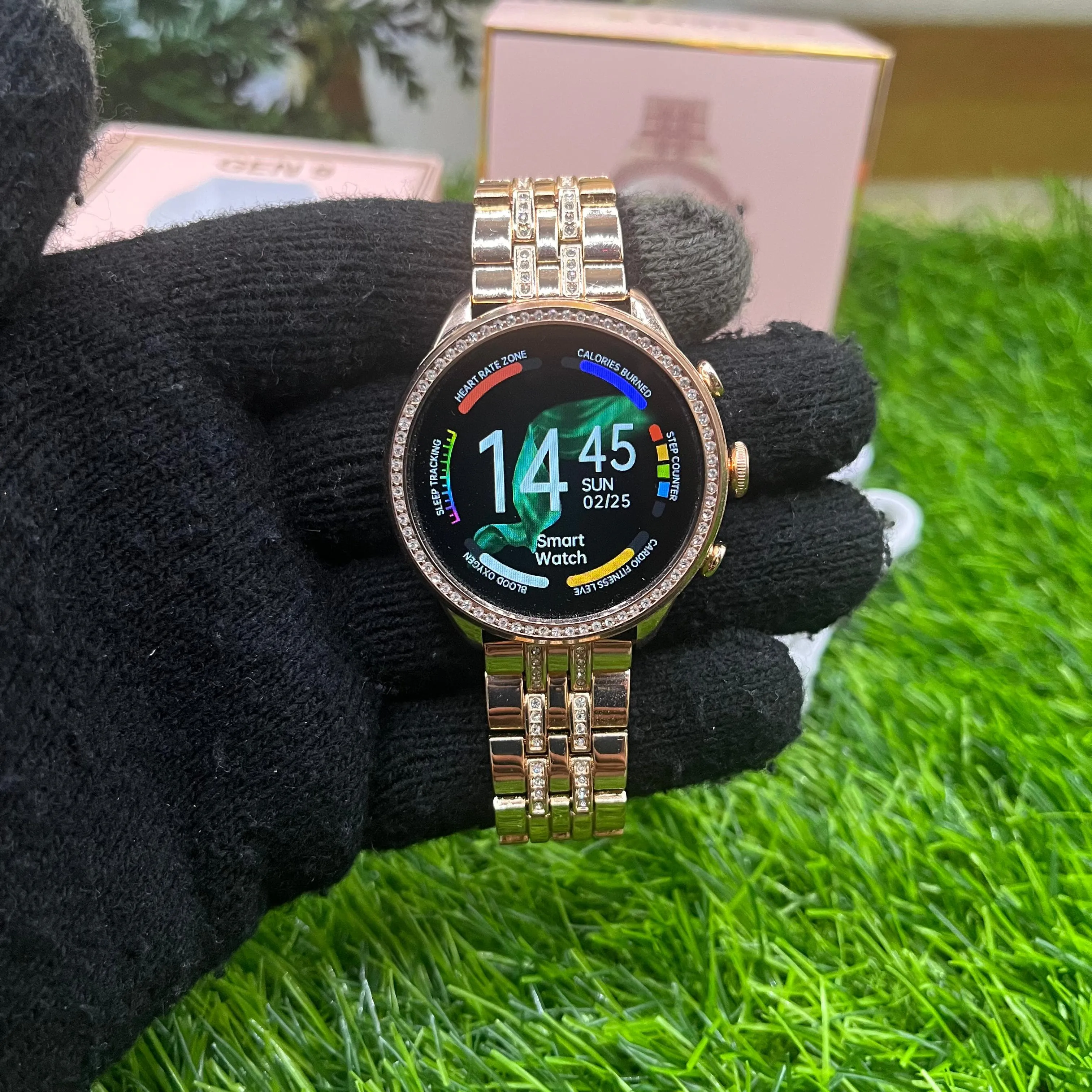 Fossil Gen 9 Smartwatch {Rose Gold Diamond Edition}