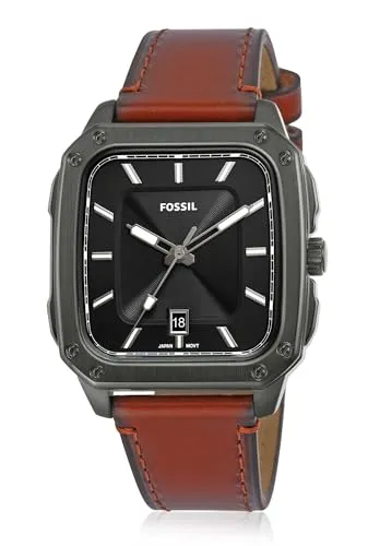 Fossil Inscription Analog Black Dial Men's Watch-FS5934