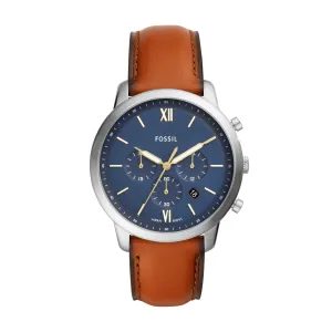 Fossil Neutra Chronograph Brown Leather Watch FS5453